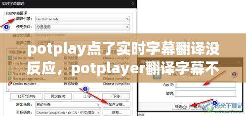 potplay点了实时字幕翻译没反应,potplayer翻译字幕不稳定