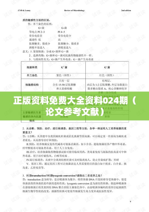 正版资料免费大全资料024期（论文参考文献）