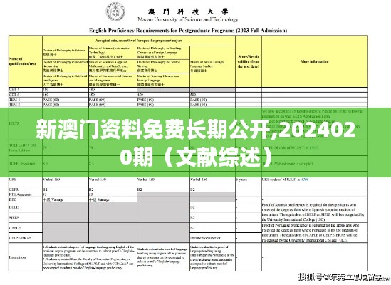 新澳门资料免费长期公开,2024020期(文献综述)