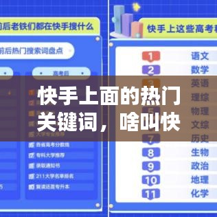 快手上面的热门关键词,啥叫快手上热门