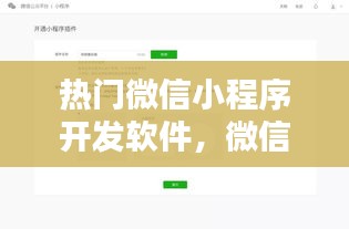热门微信小程序开发软件,微信小程序开发软件教程