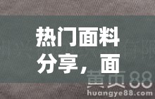 热门面料分享,面料种类排行榜