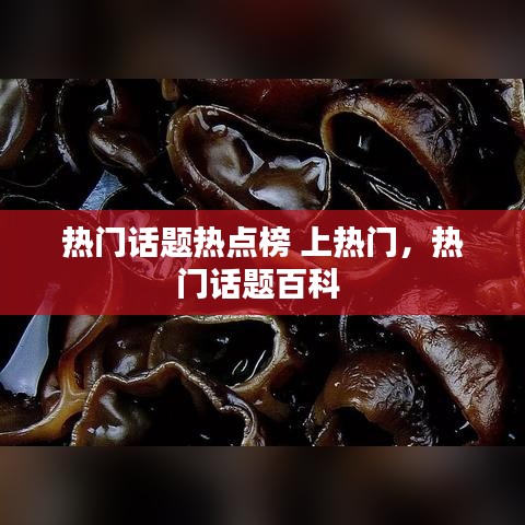 热门话题热点榜 上热门,热门话题百科