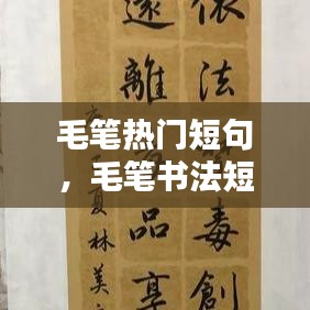 毛笔热门短句,毛笔书法短句