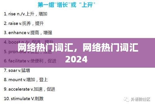 网络热门词汇,网络热门词汇2024