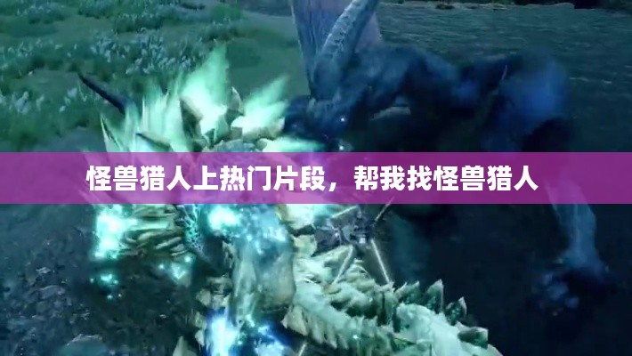 怪兽猎人上热门片段,帮我找怪兽猎人