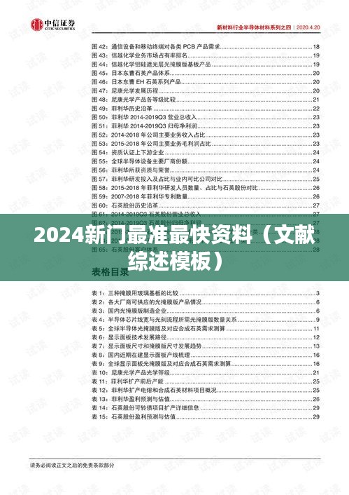 2024新门最准最快资料(文献综述模板)