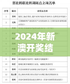2024年新澳开奖结果(文献综述)