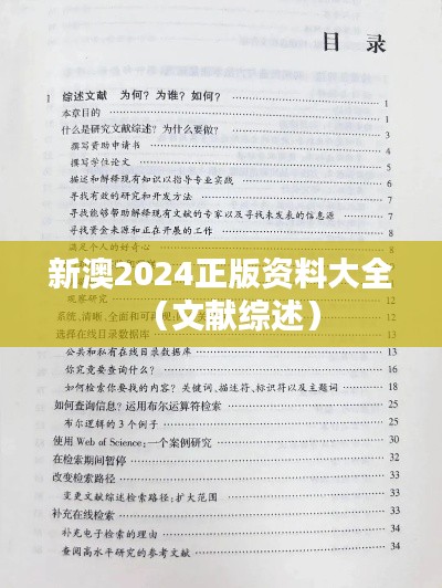 新澳2024正版资料大全(文献综述)