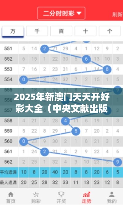 2025年新澳门天天开好彩大全(中央文献出版社)