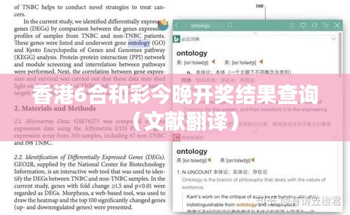 香港6合和彩今晚开奖结果查询(文献翻译)