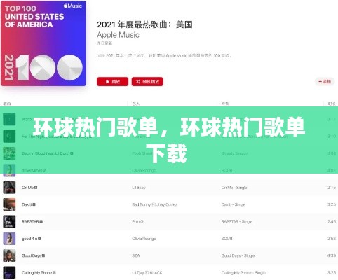 环球热门歌单,环球热门歌单下载