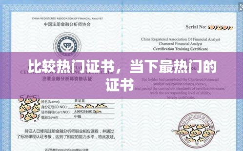 比较热门证书,当下最热门的证书