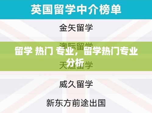 留学 热门 专业,留学热门专业分析