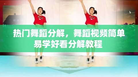 热门舞蹈分解,舞蹈视频简单易学好看分解教程