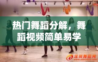 热门舞蹈分解,舞蹈视频简单易学好看分解教程