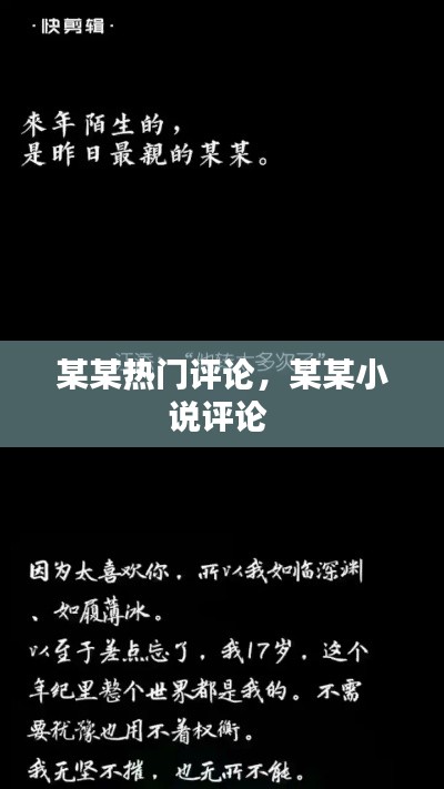 某某热门评论,某某小说评论