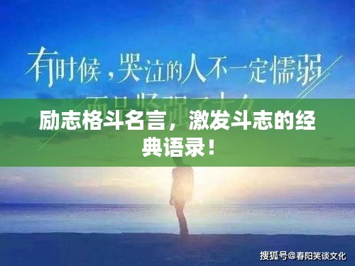 励志格斗名言,激发斗志的经典语录!