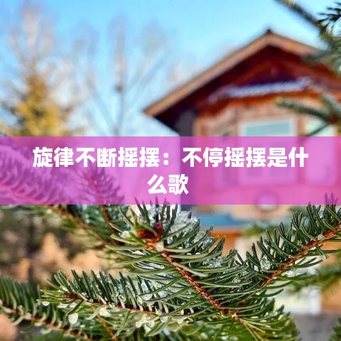 旋律不断摇摆:不停摇摆是什么歌