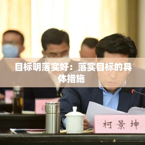 目标明落实好:落实目标的具体措施