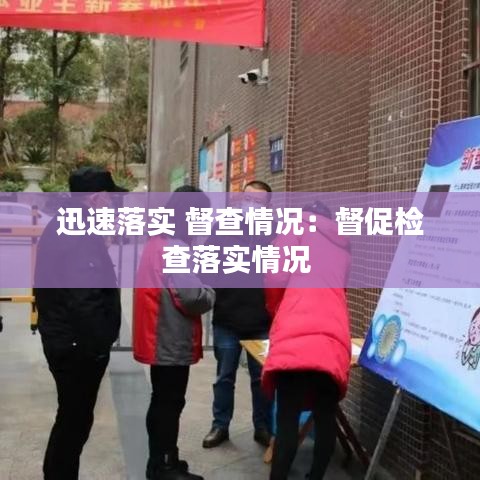 迅速落实 督查情况:督促检查落实情况