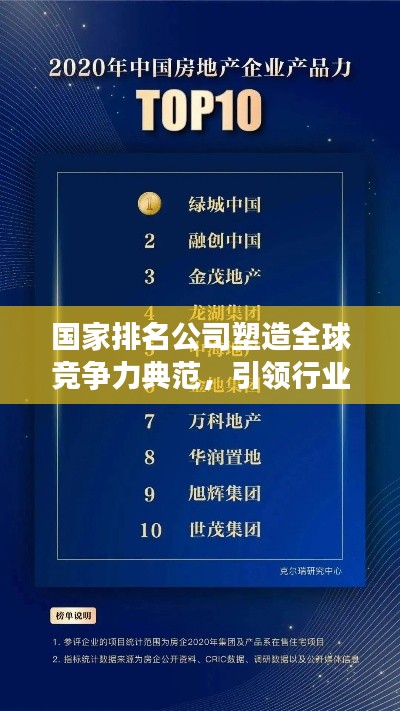 国家排名公司塑造全球竞争力典范,引领行业走向辉煌之巅