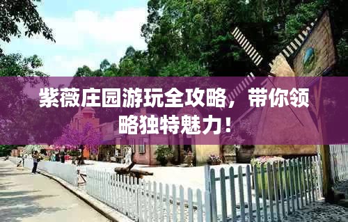 紫薇庄园游玩全攻略,带你领略独特魅力!