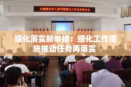 细化落实新举措:细化工作措施推动任务再落实