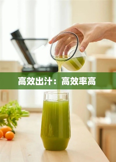 高效出汁:高效率高