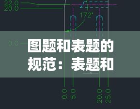 图题和表题的规范:表题和图题的标注方法