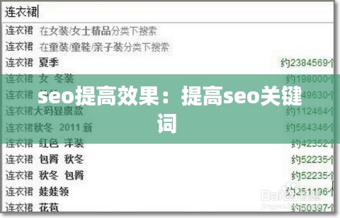 seo提高效果:提高seo关键词