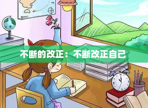 不断的改正:不断改正自己