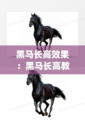 黑马长高效果:黑马长高教程