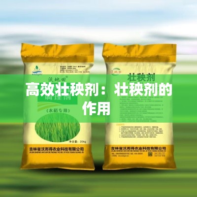 高效壮秧剂:壮秧剂的作用
