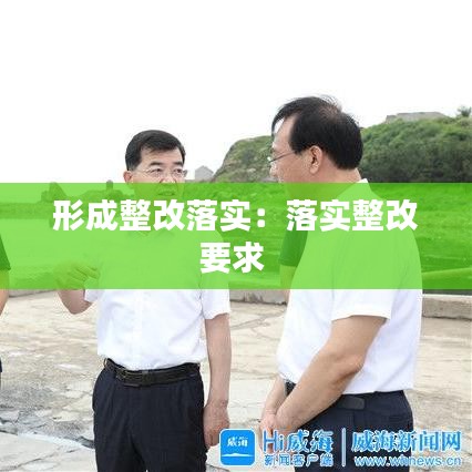 形成整改落实:落实整改要求