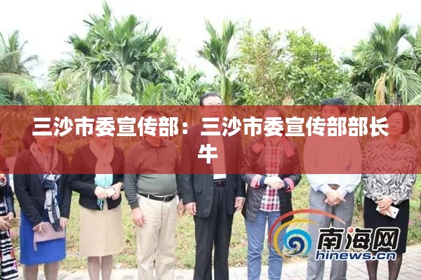 三沙市委宣传部:三沙市委宣传部部长牛