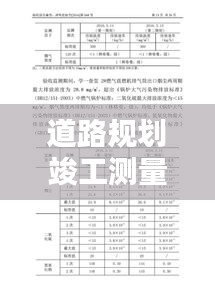 道路规划竣工测量规范:道路竣工测量验收报告