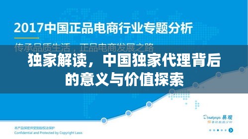 独家解读,中国独家代理背后的意义与价值探索