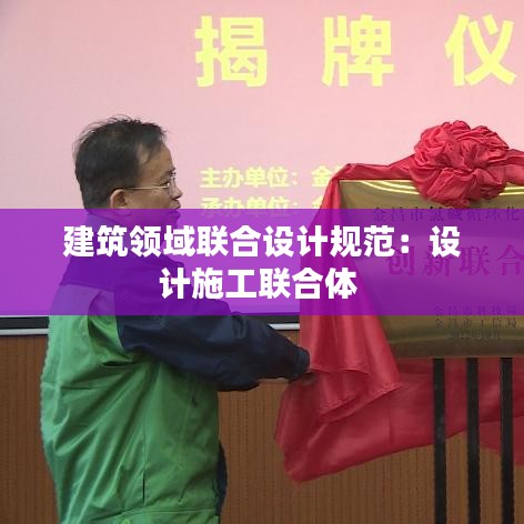 建筑领域联合设计规范:设计施工联合体