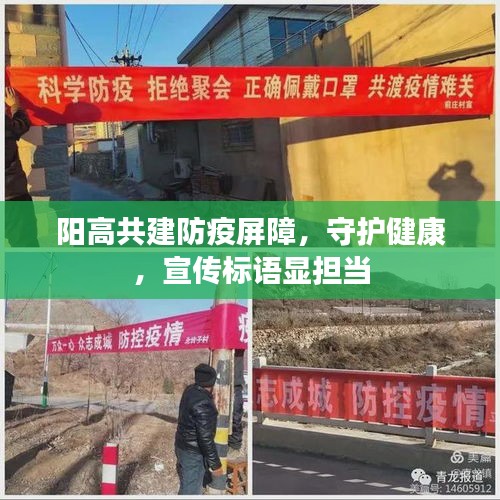 阳高共建防疫屏障,守护健康,宣传标语显担当
