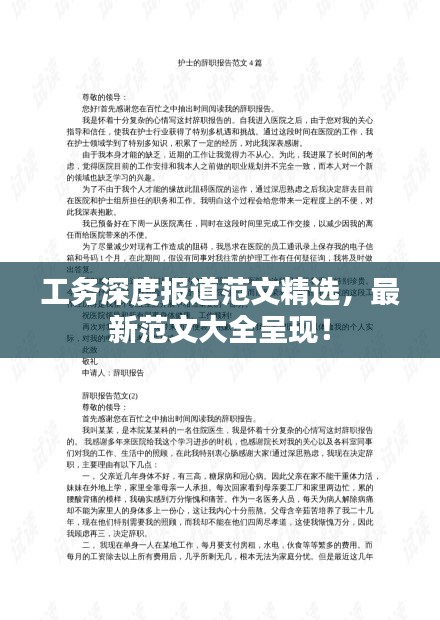 工务深度报道范文精选,最新范文大全呈现!