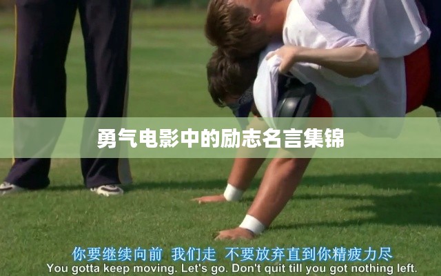 勇气电影中的励志名言集锦