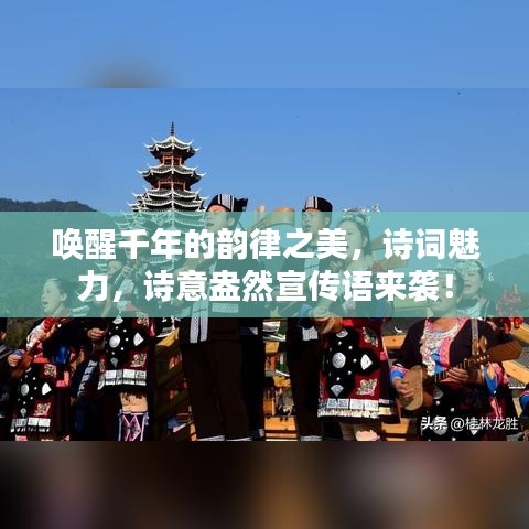 唤醒千年的韵律之美,诗词魅力,诗意盎然宣传语来袭!