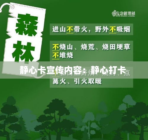 静心卡宣传内容:静心打卡
