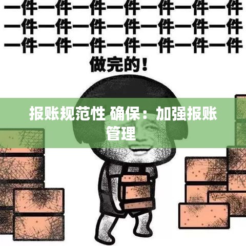 报账规范性 确保:加强报账管理