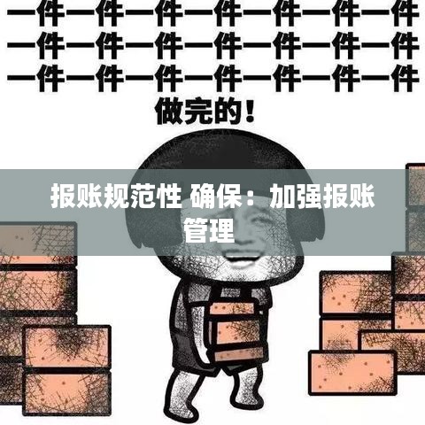 报账规范性 确保:加强报账管理