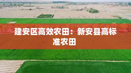 建安区高效农田:新安县高标准农田