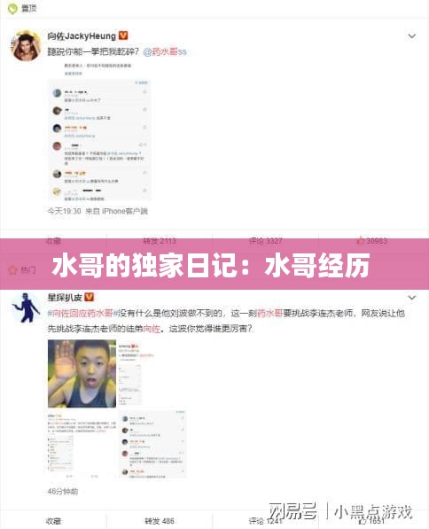 水哥的独家日记:水哥经历