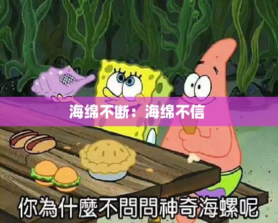 海绵不断:海绵不信