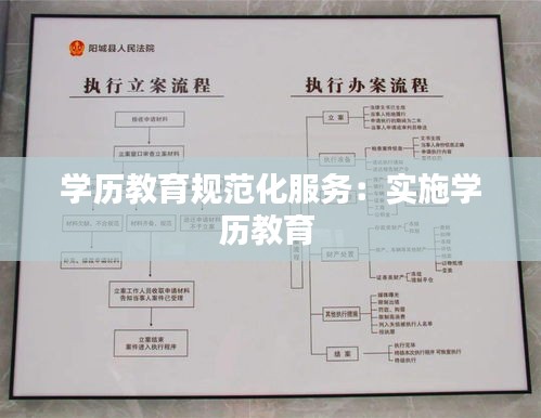 学历教育规范化服务:实施学历教育